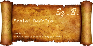 Szalai Beáta névjegykártya